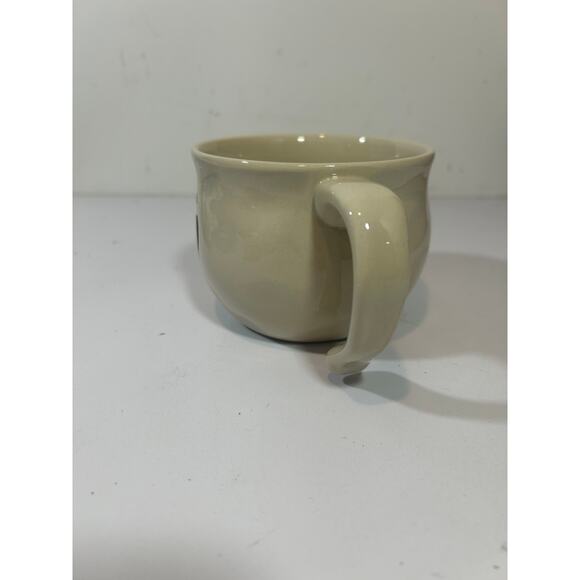 Demdaco Kind Heart Off-White/Gray 16 Ounce Stoneware Handled Soup Mug Bowl - Picture 6 of 7